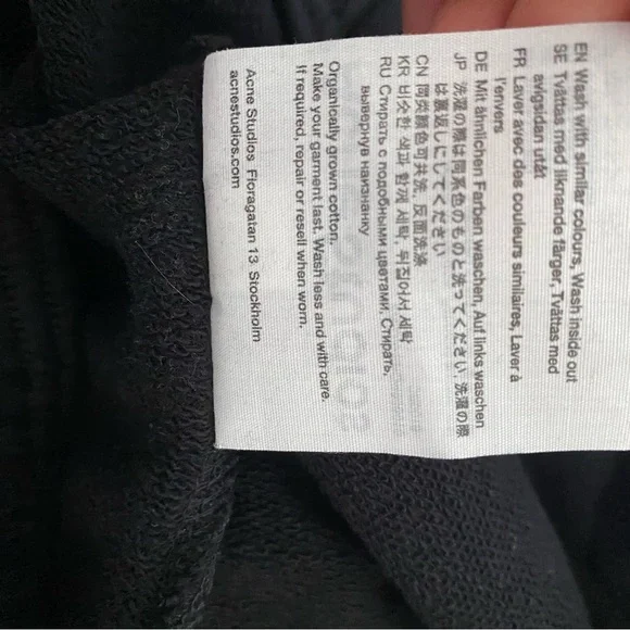 ACNE STUDIOS Cotton jersey shorts - black - Picture 10 of 11